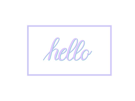 Vector hand-written calligraphy hello wordのイラスト素材