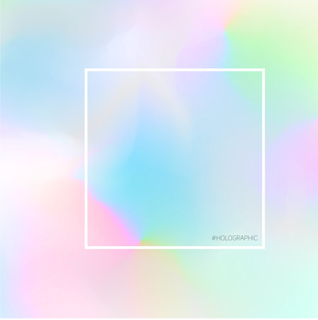 Nice pastel hologram fluorescent background. Trendy gradient in soft colorsのイラスト素材