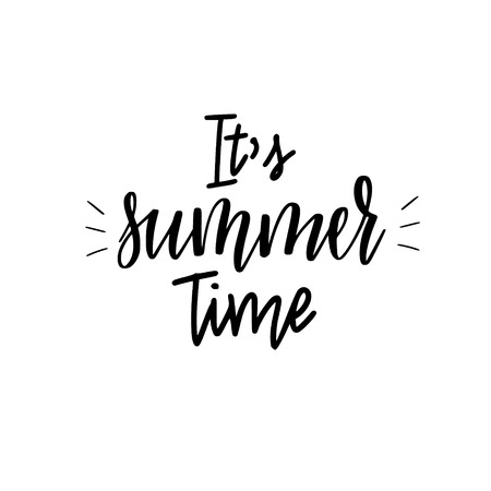 It is summer time lettering inspiraiton quote designのイラスト素材