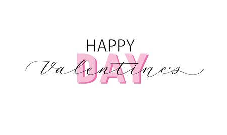 Be my valentine vector calligraphy pen card designのイラスト素材
