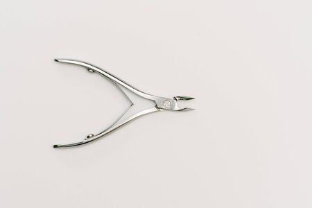 Set for manicure and Pedicuru on white backgroundの写真素材