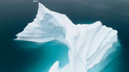 Greenland The Land of ice, Drone Shotの写真素材