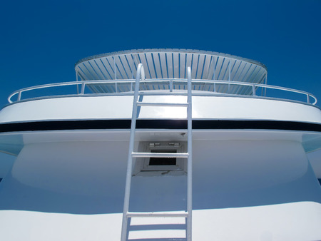 Yacht Detail and Skyの写真素材