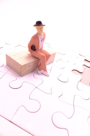 Thinking and puzzle gamesの写真素材