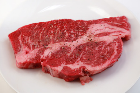 raw meatの写真素材