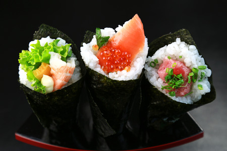 Hand-rolled sushi / Japanese foodの写真素材