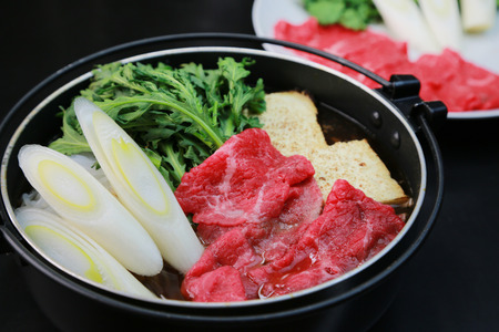 sukiyaki / japanese foodの写真素材