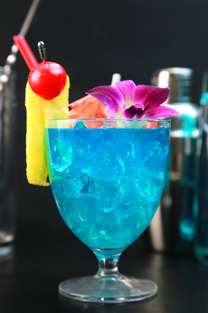 Blue Hawaii / cocktailの写真素材