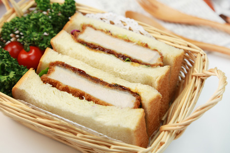 Katsusando Japanese food Pork cutlet sandの写真素材