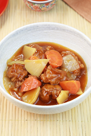 Sweet and sour porkの写真素材