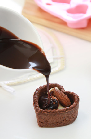 Chocolate tartの写真素材