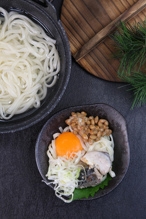 Udon:a type of Japanese noodles called 'udon'の写真素材