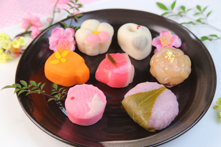 Japanese confectioneryの写真素材