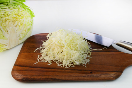 Shreds of the cabbageの写真素材