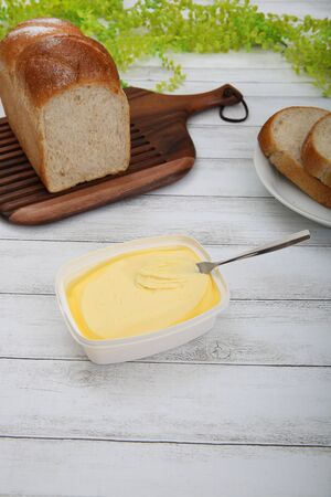 Butter and breadの写真素材