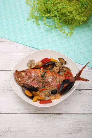 Acqua pazza of the golden eye snapper