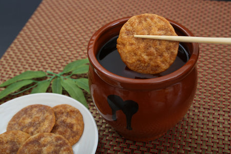 Rice cracker of the soy sauce taste