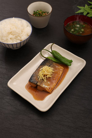 mackerel miso, a staple of Japanese cuisineの写真素材