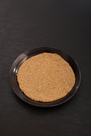 Sesame crepes are a traditional pastry born in Hue, located in central Vietnamの写真素材