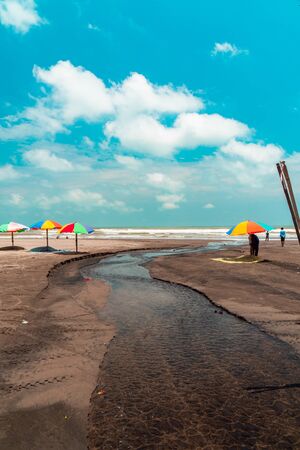 Parangtritis Beach Which is Eroded By Abrasionの写真素材