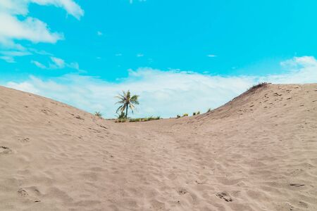Rare & Amazing Sandbank in Yogyakarta, Indonesiaの写真素材