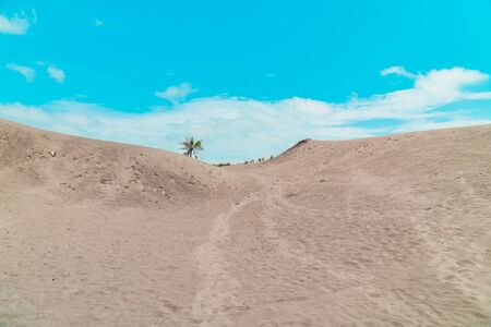 Rare & Amazing Sandbank in Yogyakarta, Indonesiaの写真素材