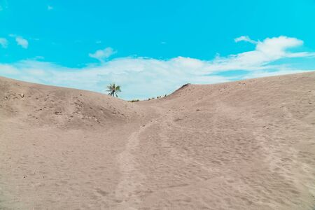 Rare & Amazing Sandbank in Yogyakarta, Indonesiaの写真素材