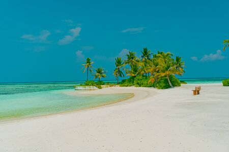 Beaches in Maldives Are Very Beautiful & Charmingの写真素材