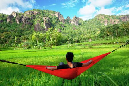 Ngelanggeran's Ancient Volcano, Real Natural Beautyの写真素材