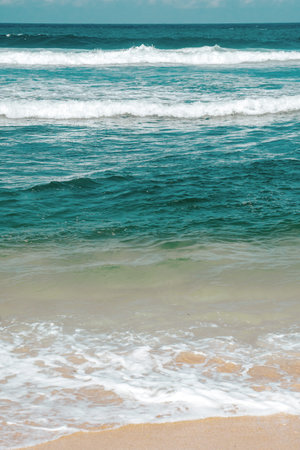 The beaches around Gunung Kidul, Indonesia are a favorite destination for tourists because of the...
