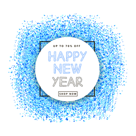 Happy New Year Sale poster, banner. Vector illustrationのイラスト素材