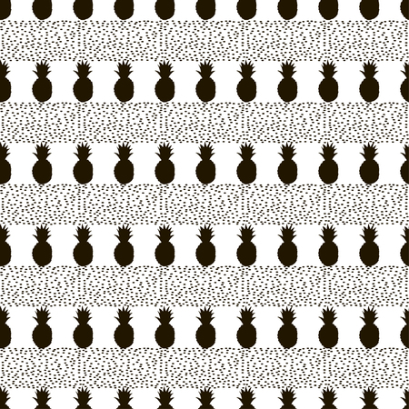 Seamless pattern with pineapple. Vector illustrationのイラスト素材
