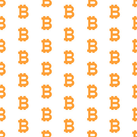 Pattern from the bitcoin symbolsのイラスト素材