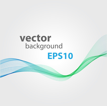 Vector Abstract blue curved lines background. EPS 10のイラスト素材