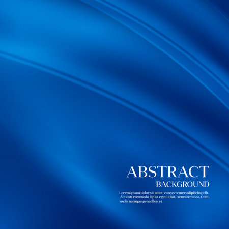 Blue  Template Abstract background with curved lines.のイラスト素材