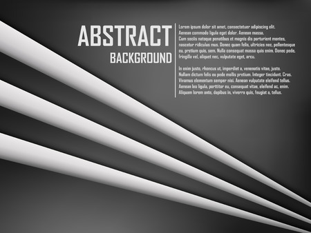 Abstract background of white and black origami paper. Vector illustration. Mesh. EPS 10のイラスト素材