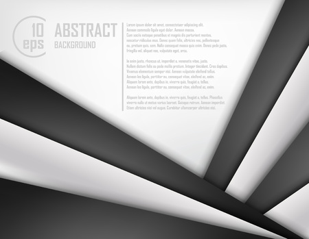 Abstract background of white and black origami paper. Vector illustration. Mesh. EPS 10のイラスト素材