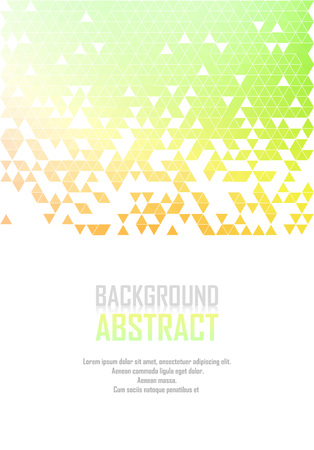 Vector Abstract retro geometric background. Template brochure design.のイラスト素材