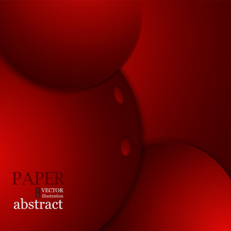Red curve vector background overlap layer with space for designのイラスト素材