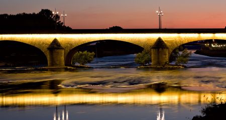 Bridge in Orleansの写真素材