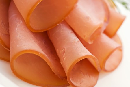 Rolled Fillet of Hamの写真素材