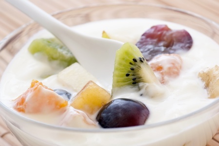 Yoghurt with Fruitsの写真素材