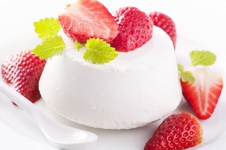 Ricotta dessertの写真素材