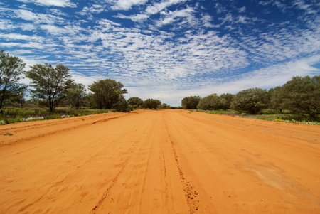 Sandy Outback Trackの写真素材