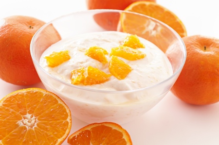 Fruit yoghurtの写真素材