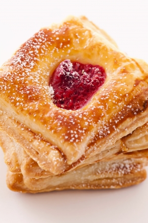 PAstries with raspberriesの写真素材