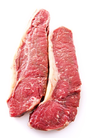 beef steak isolatedの写真素材