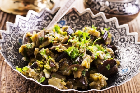 eggplant stewの写真素材