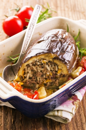 stuffed eggplantの写真素材