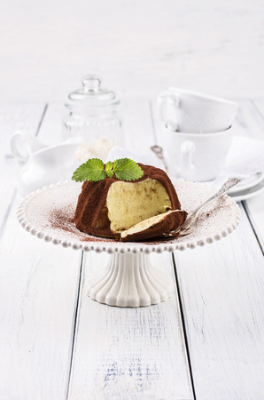 vanilla puddingの写真素材
